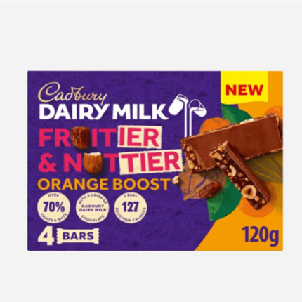 Cadbury Dairy Milk Fruitier & Nuttier Orange Boost
